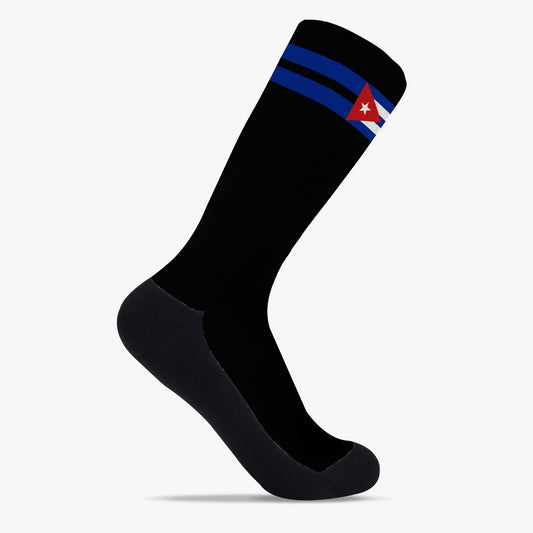 Cuba Pride Sport Socks (Black)