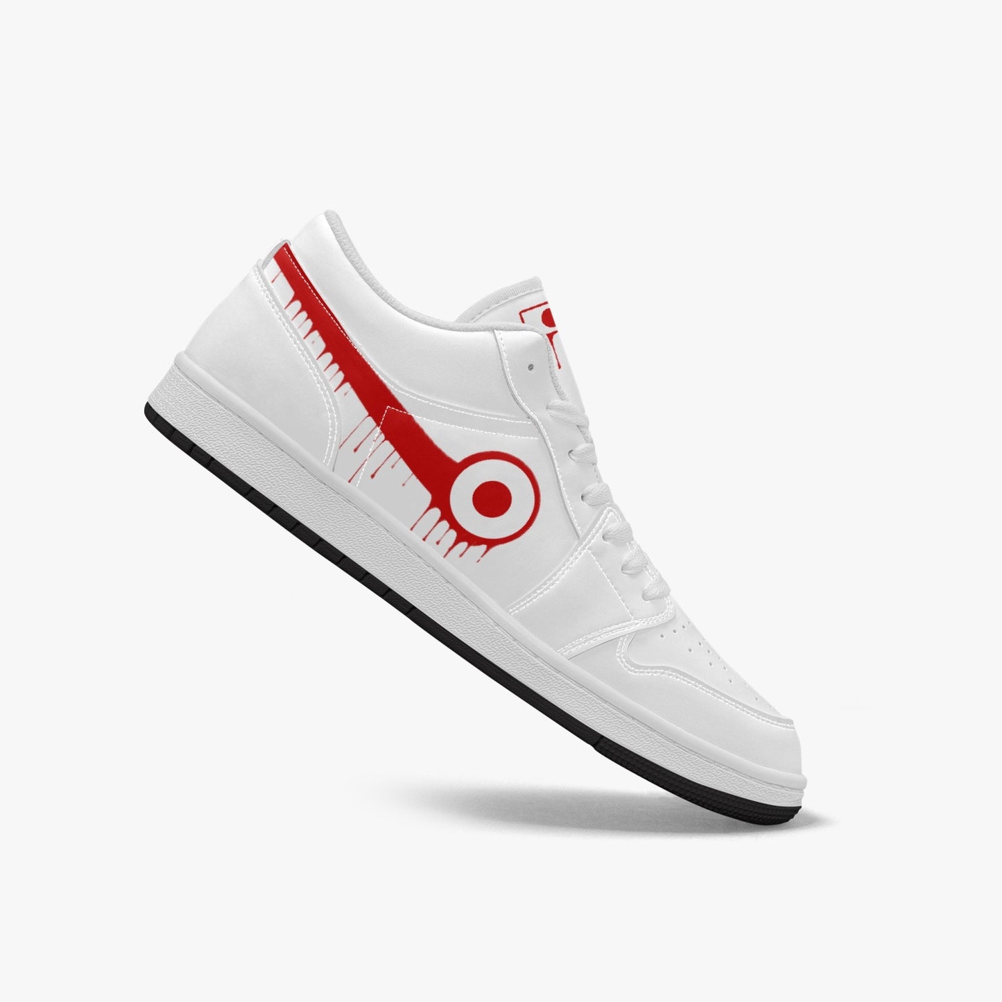 Air Japan Red Drip / White Low Tops (Black Sole) - Men's & Women's