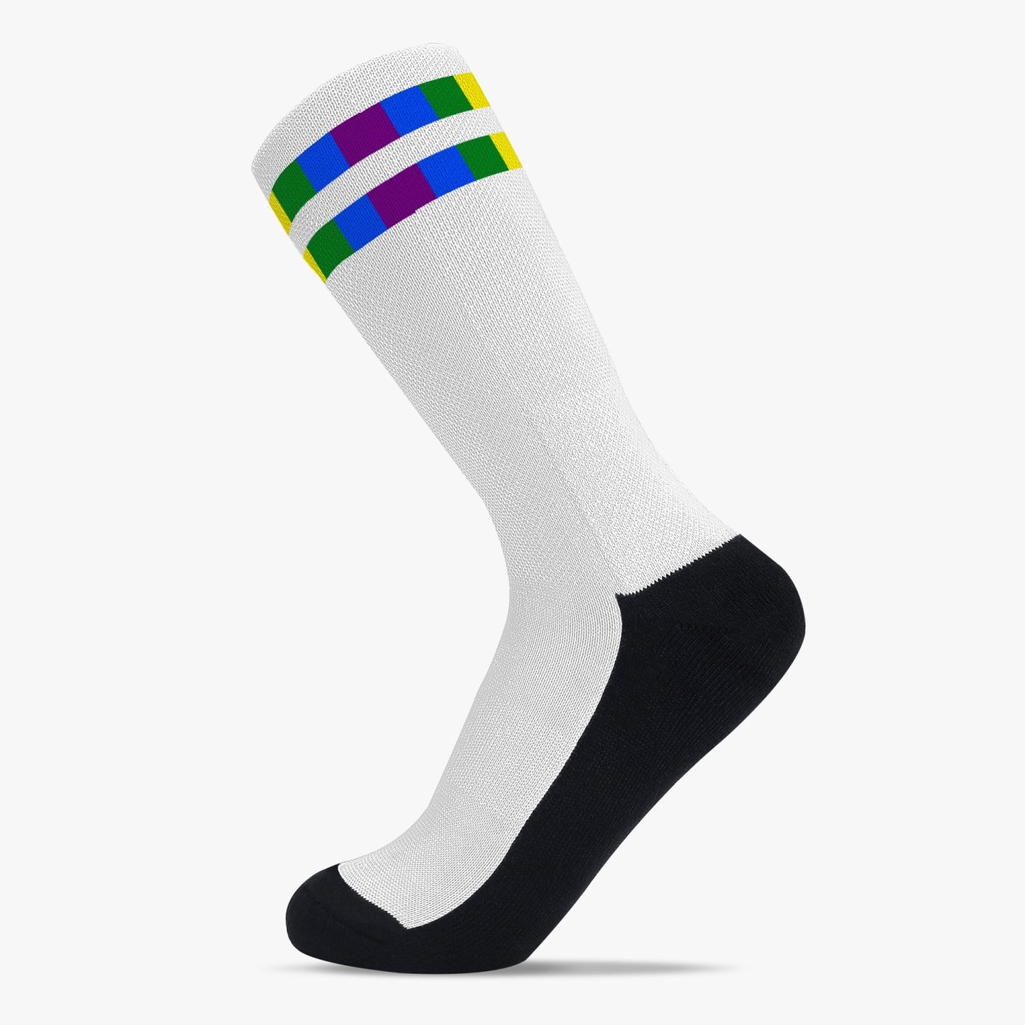 Rainbow Striped Sport Socks