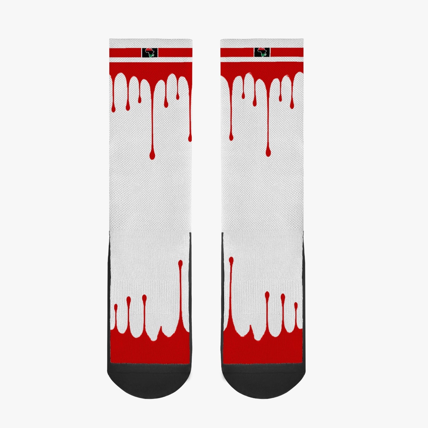 Africa Drip Sport Socks (Red Drip)
