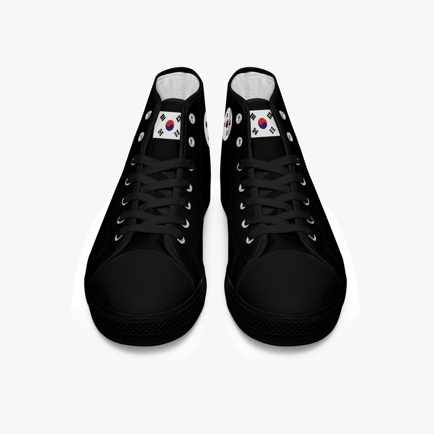 South Korea Classic Canvas High Tops (Black) - Men's & Women's