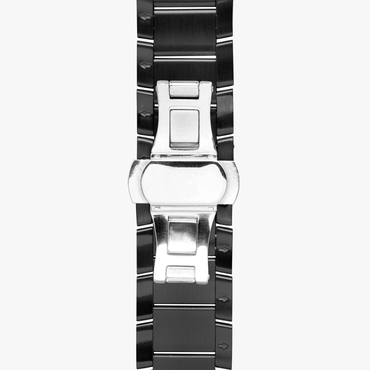 Dominican Pride Stainless Steel Luxury Men's Watch - Silver / Rose Gold / Black