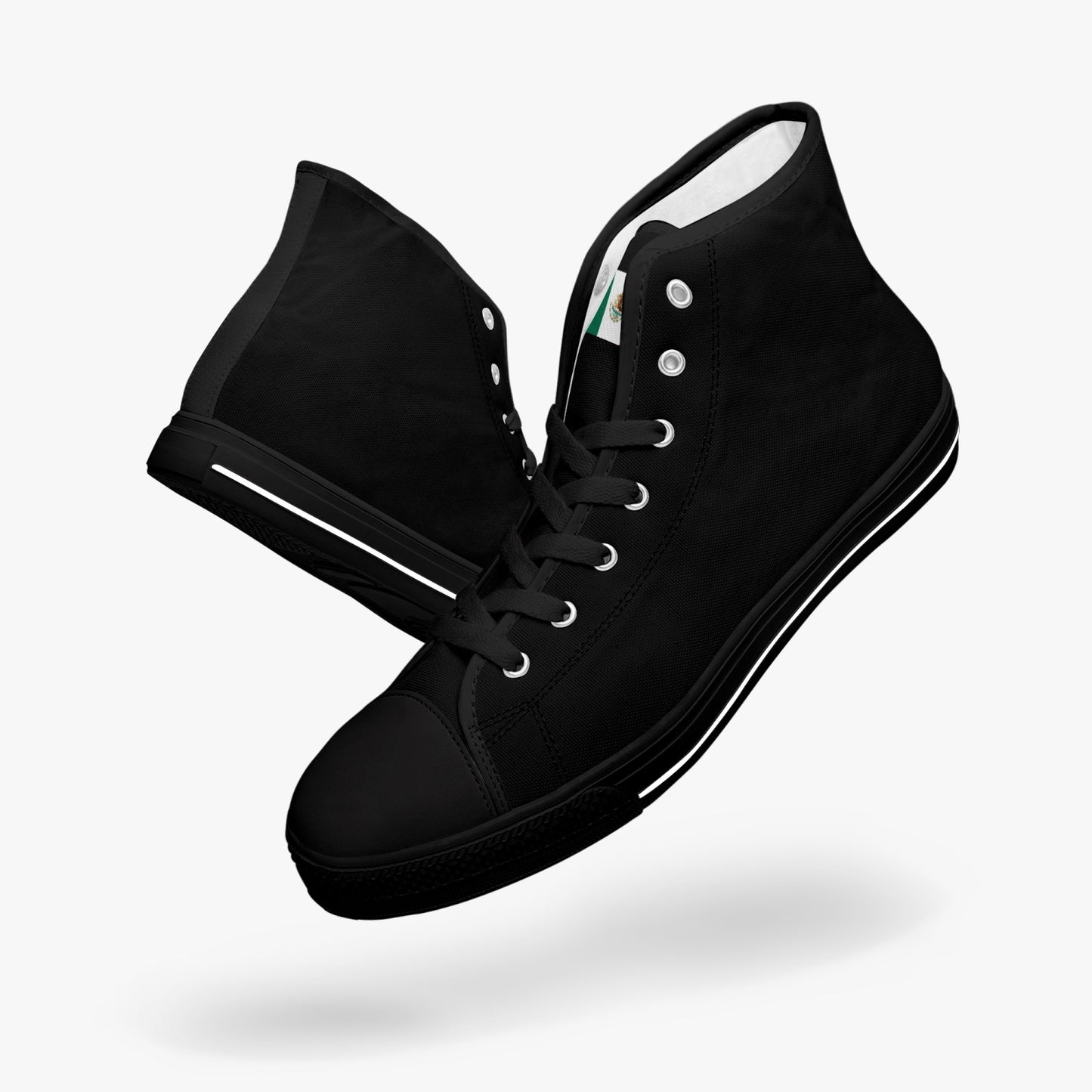 Mexico Classic Canvas High Tops (Black) - Men's & Women's