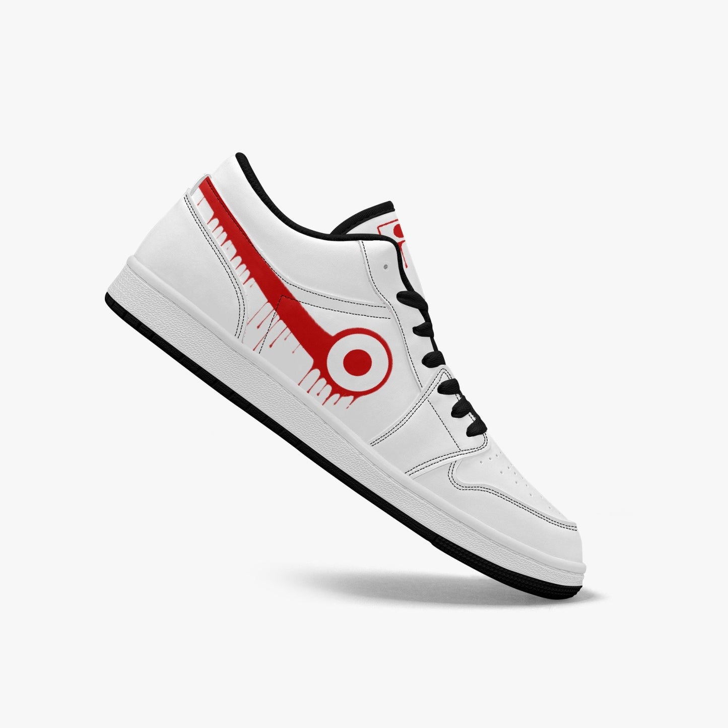 Air Japan Red Drip / White Low Tops (Black Sole) - Men's & Women's