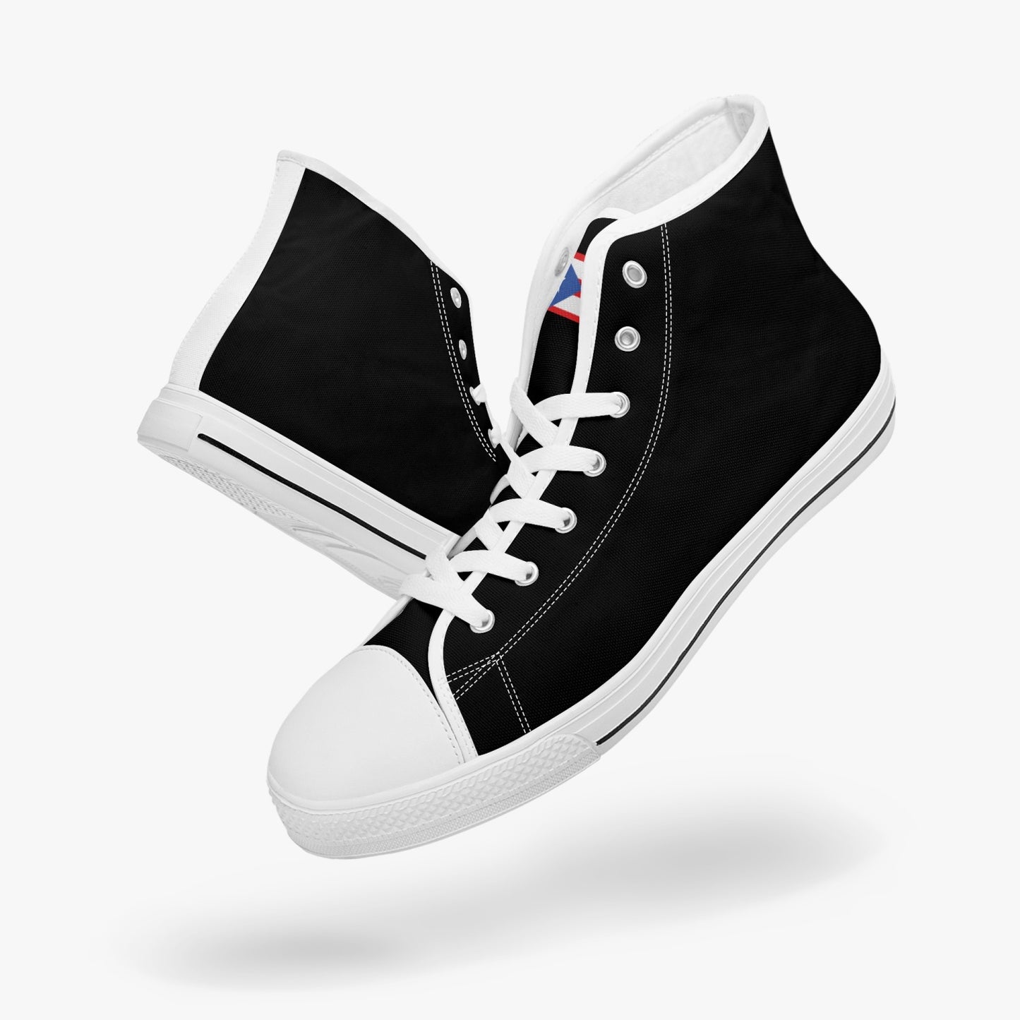 Puerto Rico Classic Canvas High Tops (Black) - Men's & Women's