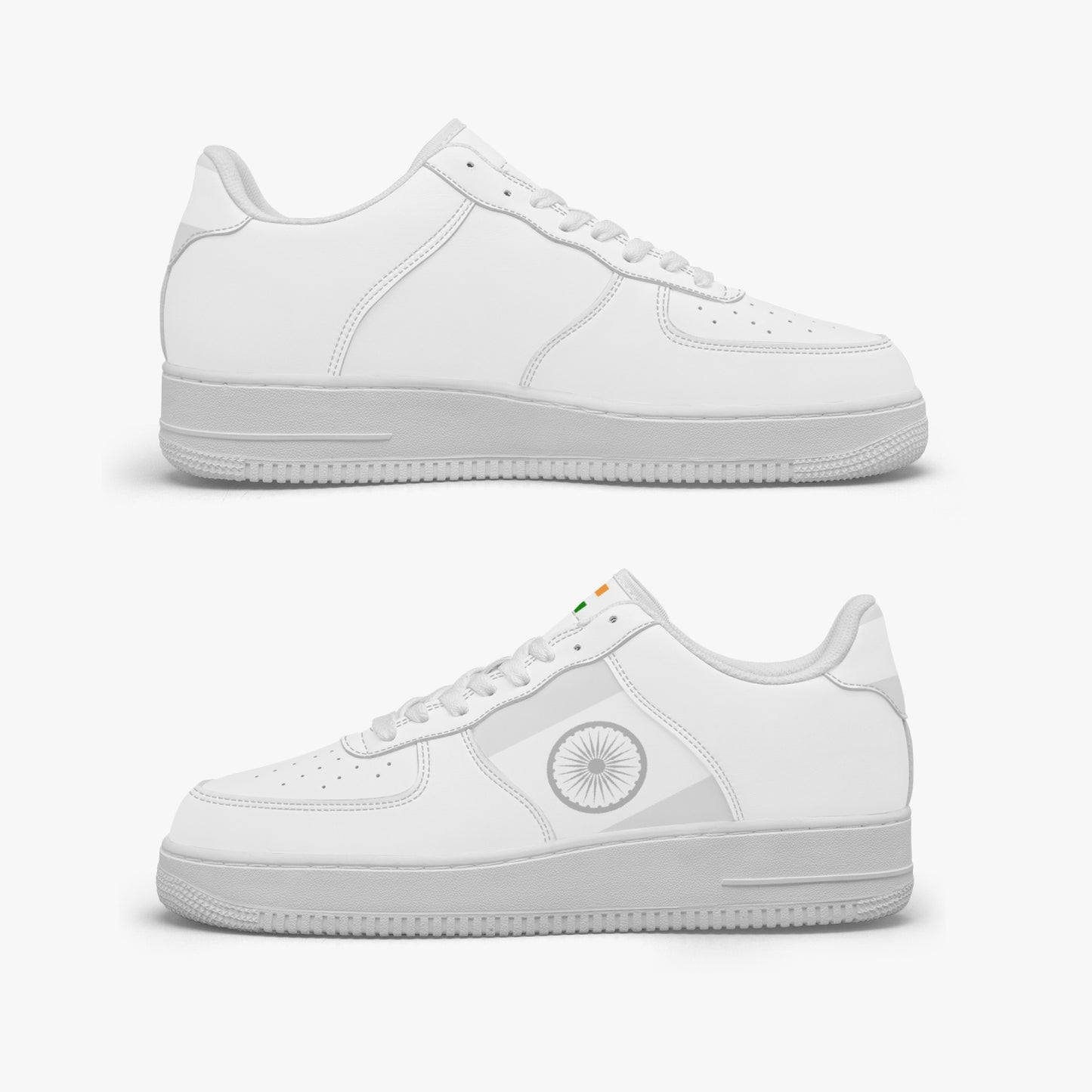 India Classic R-Force 1 Low Tops (White) - Men's & Women's