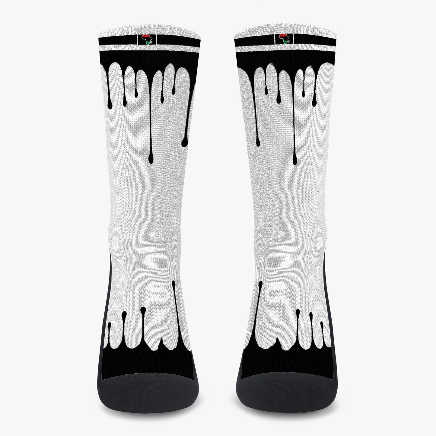 Africa Drip Sport Socks (Black Drip)