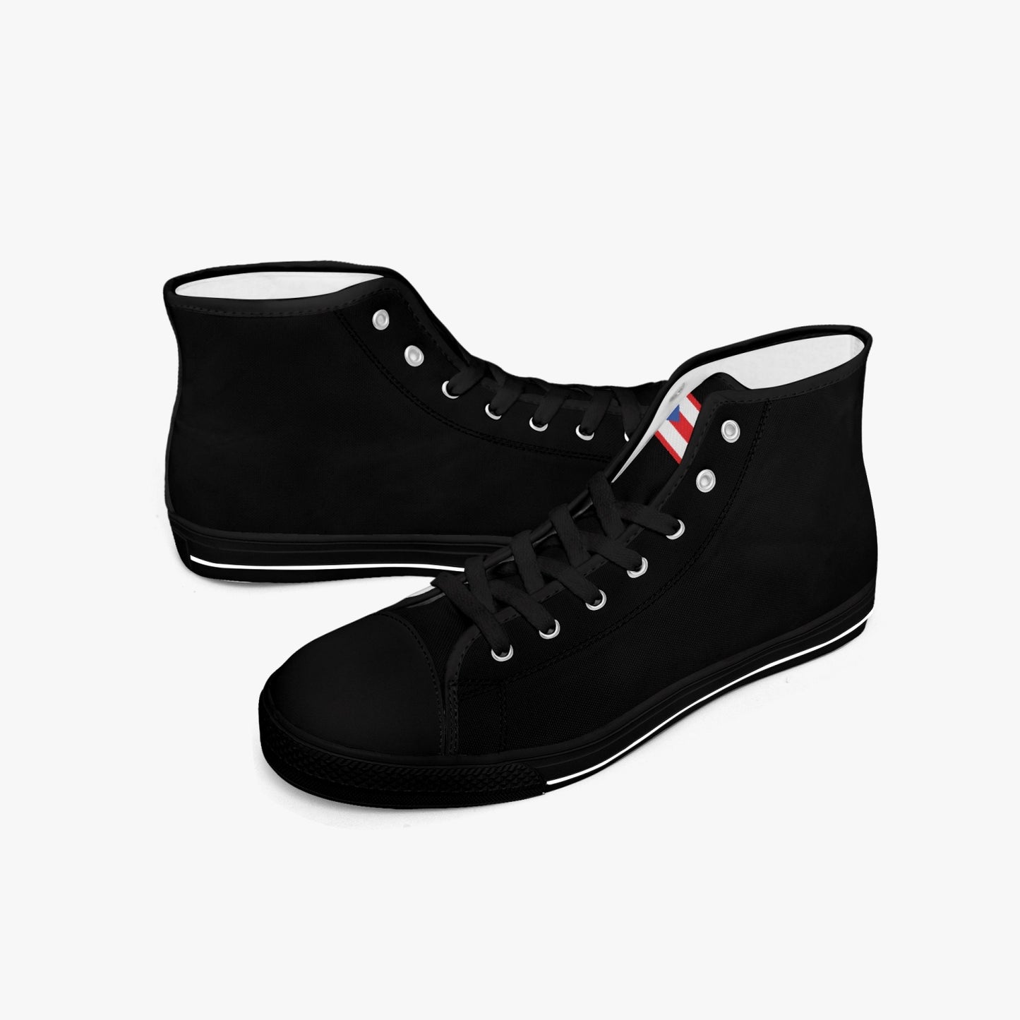 Puerto Rico Classic Canvas High Tops (Black) - Men's & Women's