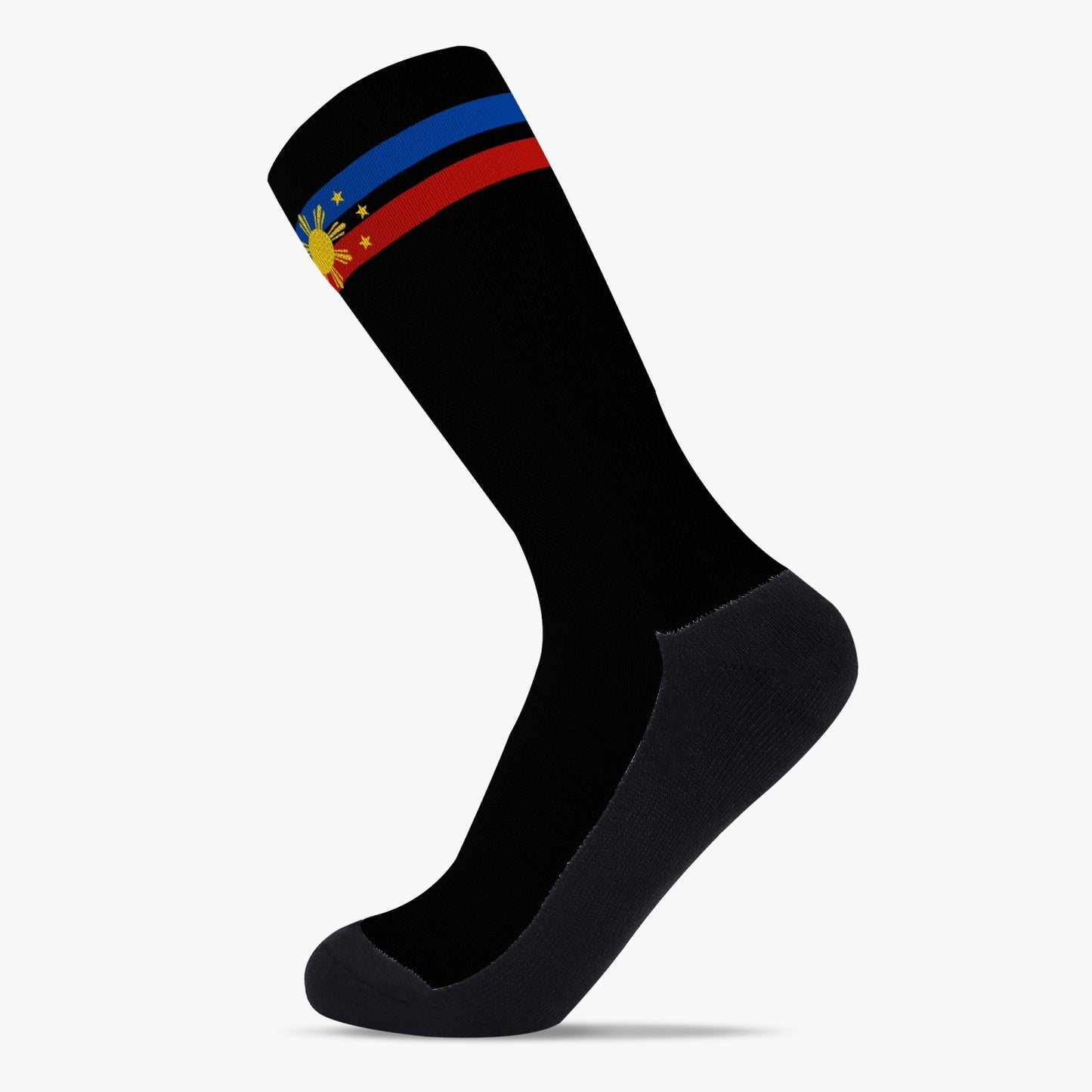 Philippines Pride Sport Socks (Black)
