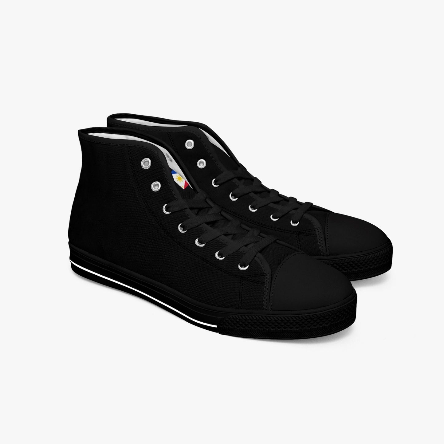 Philippines Classic Canvas High Tops (Black) - Men's & Women's