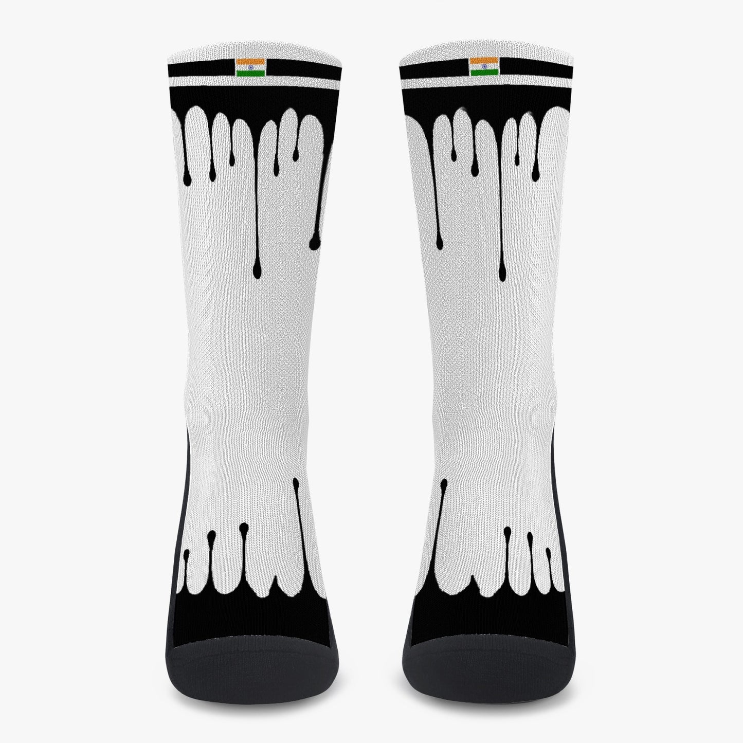 India Drip Sport Socks (Black Drip)