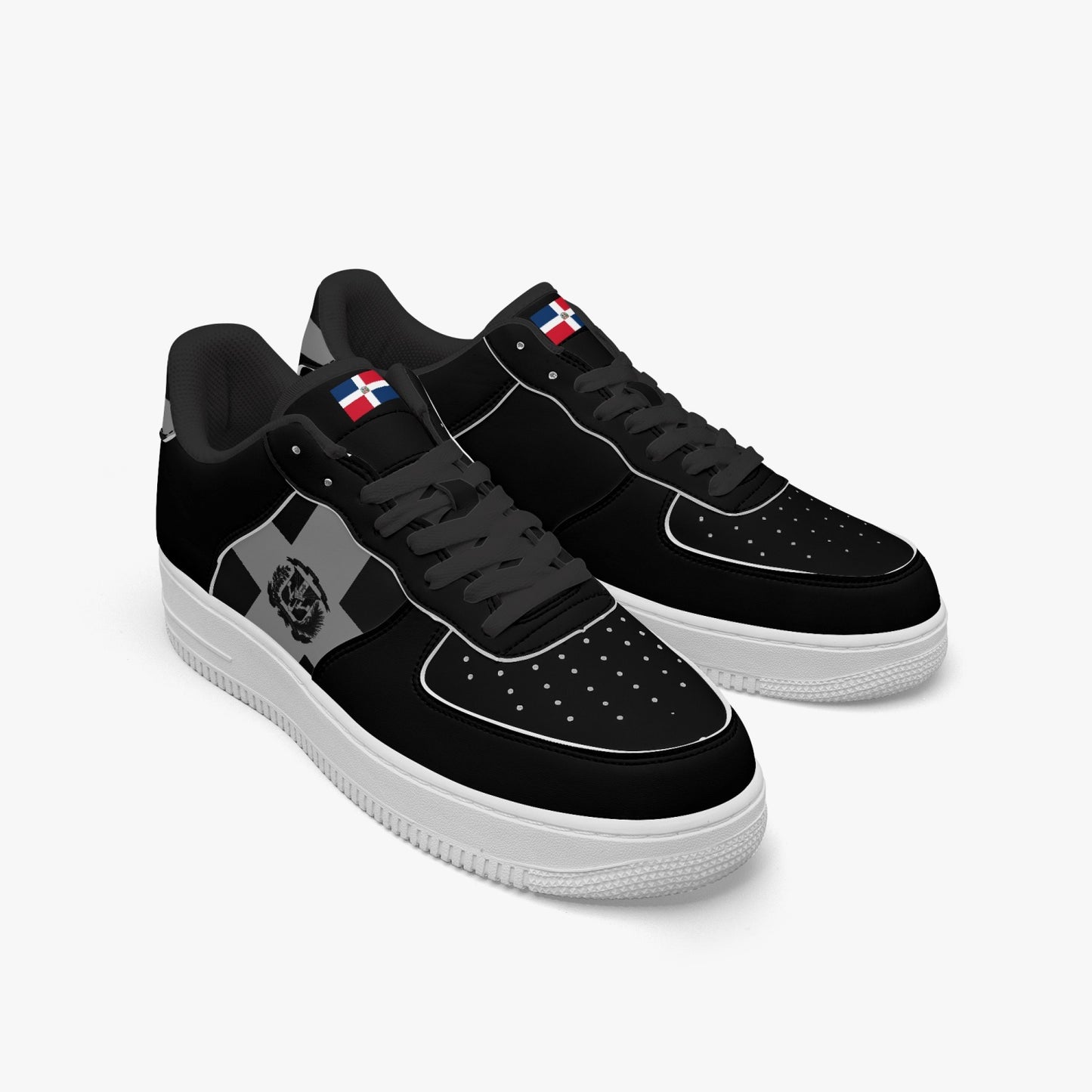 Dominican Republic Classic R-Force 1 Low Tops (Black) - Men's & Women's
