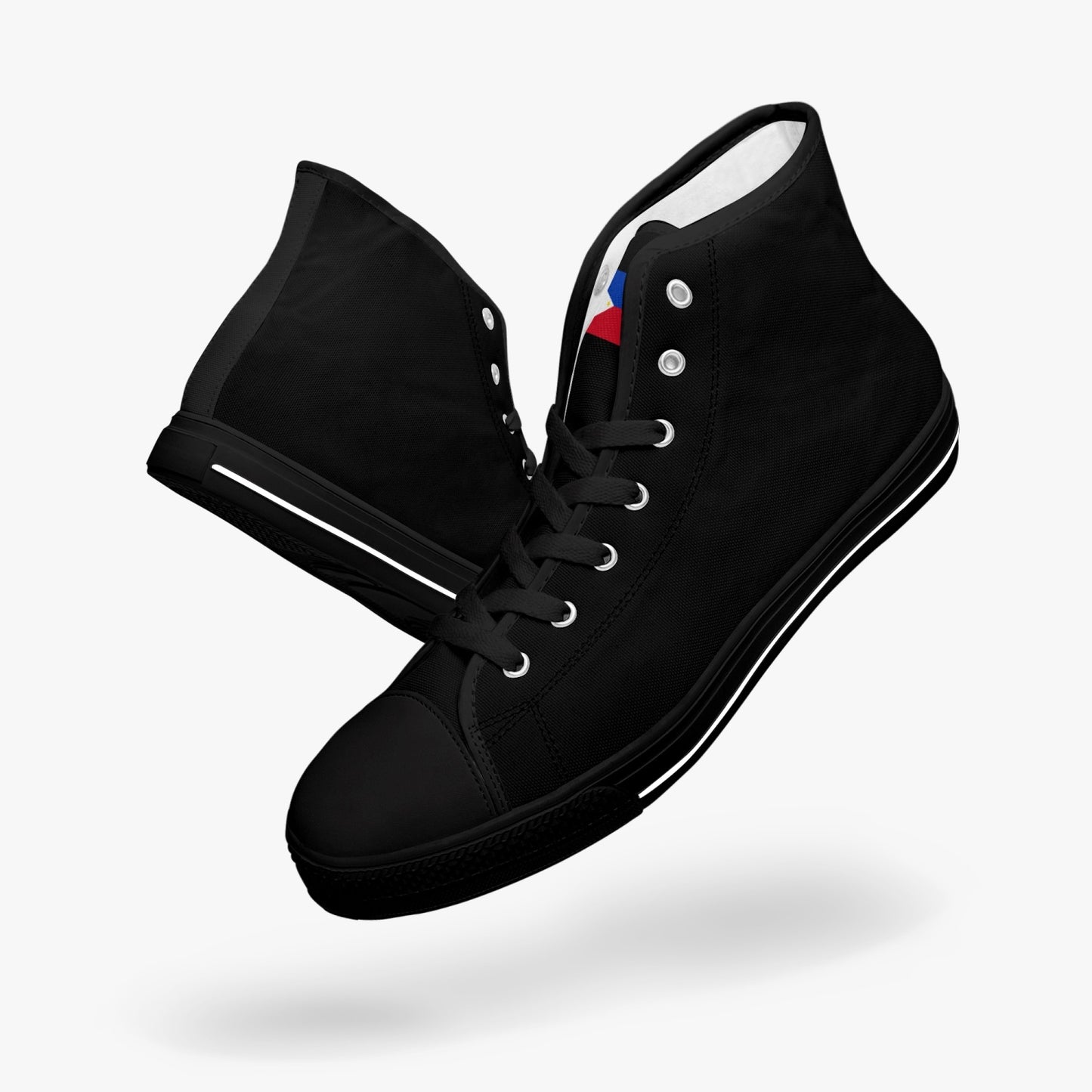 Philippines Classic Canvas High Tops (Black) - Men's & Women's