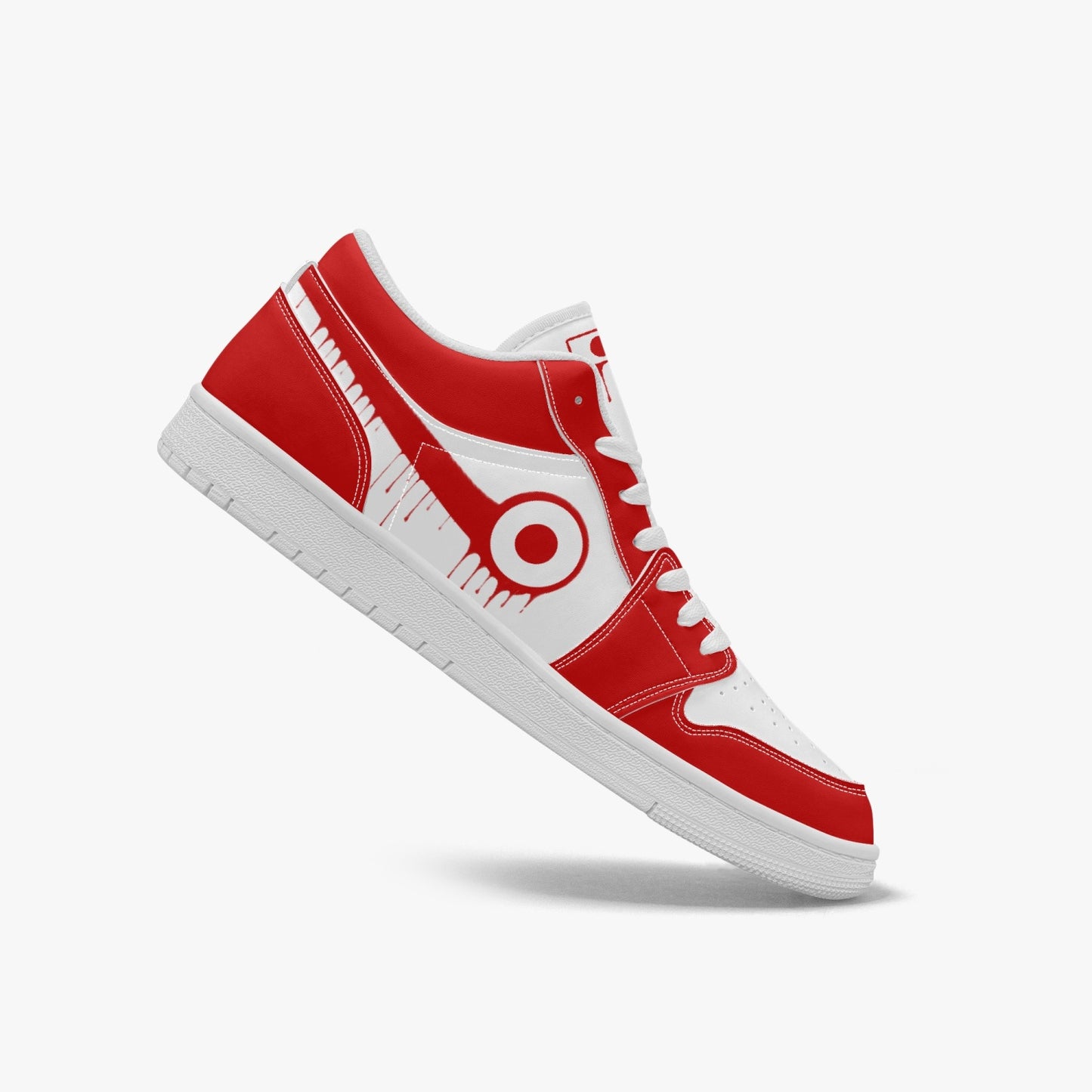 Air Japan Red Drip / Red & White Low Tops (White Sole) - Men's & Women's