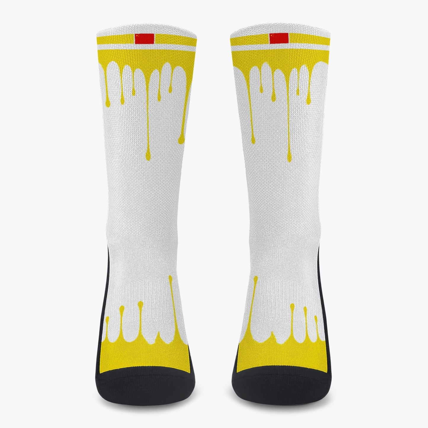 China Drip Sport Socks (Yellow Drip)