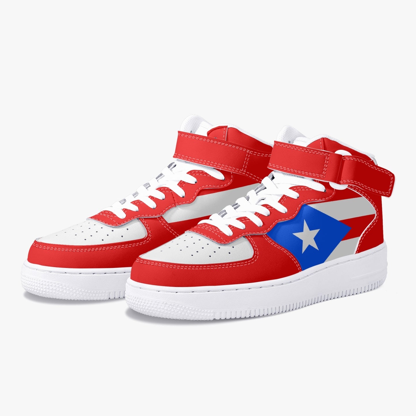 Puerto Rico Flag R-Force 1 Mid Tops - Men's & Women's