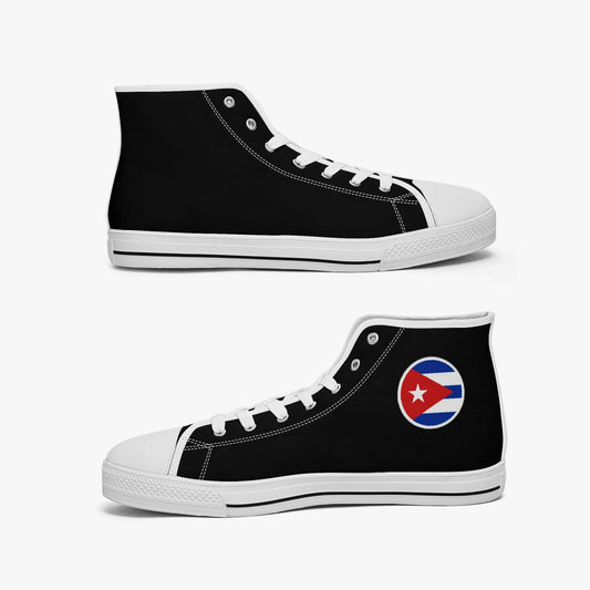 Cuba Classic Canvas High Tops (Black) - Men's & Women's