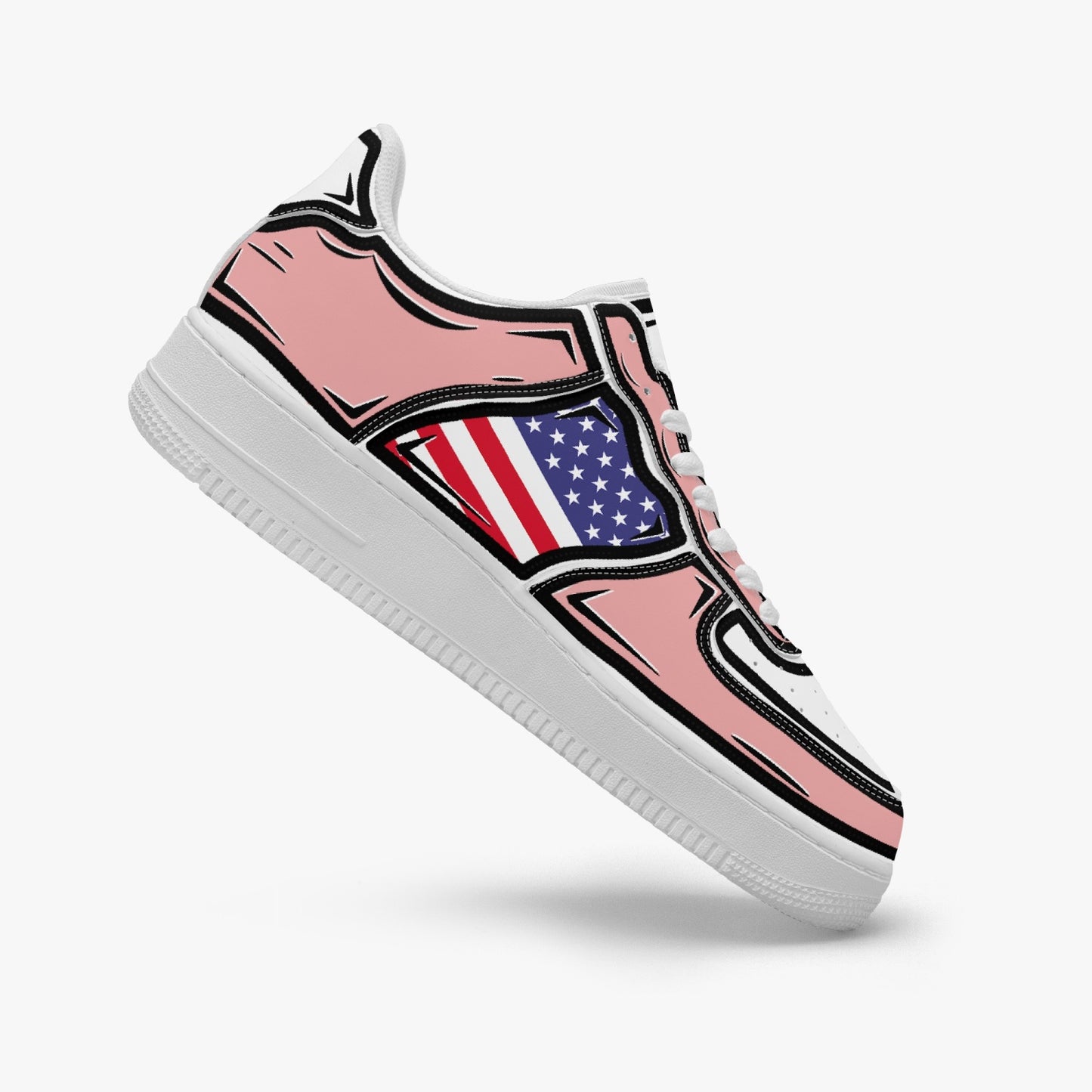 USA Cartoon Force 1 Low Tops (Pink) - Men's & Women's