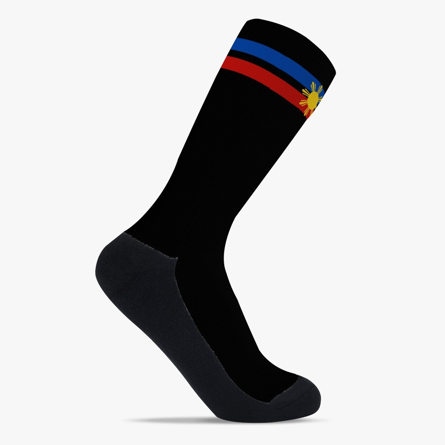 Philippines Pride Sport Socks (Black)