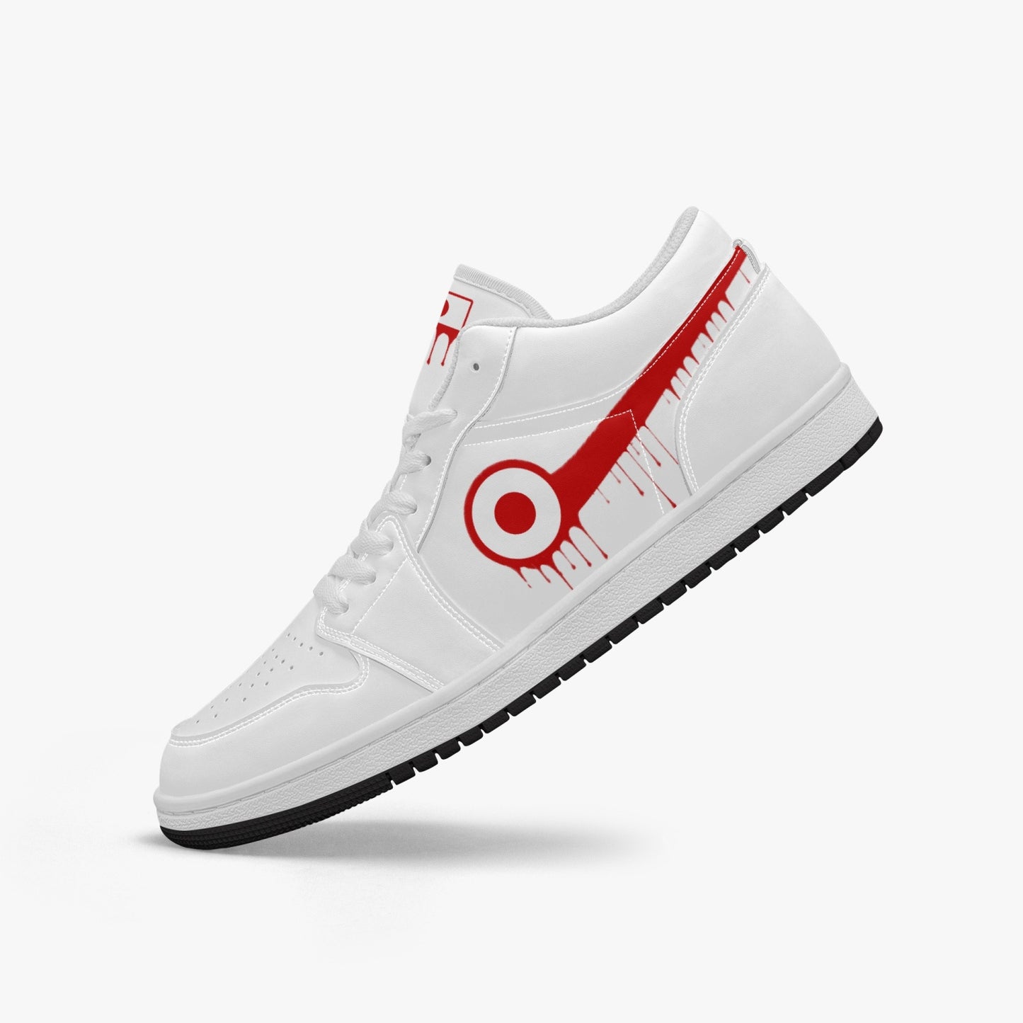 Air Japan Red Drip / White Low Tops (Black Sole) - Men's & Women's
