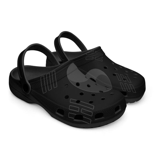 South Korea Flag Clogs (Black) - Men's & Women's