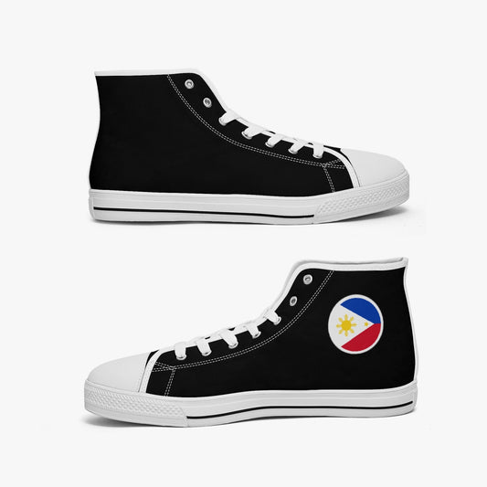 Philippines Classic Canvas High Tops (Black) - Men's & Women's