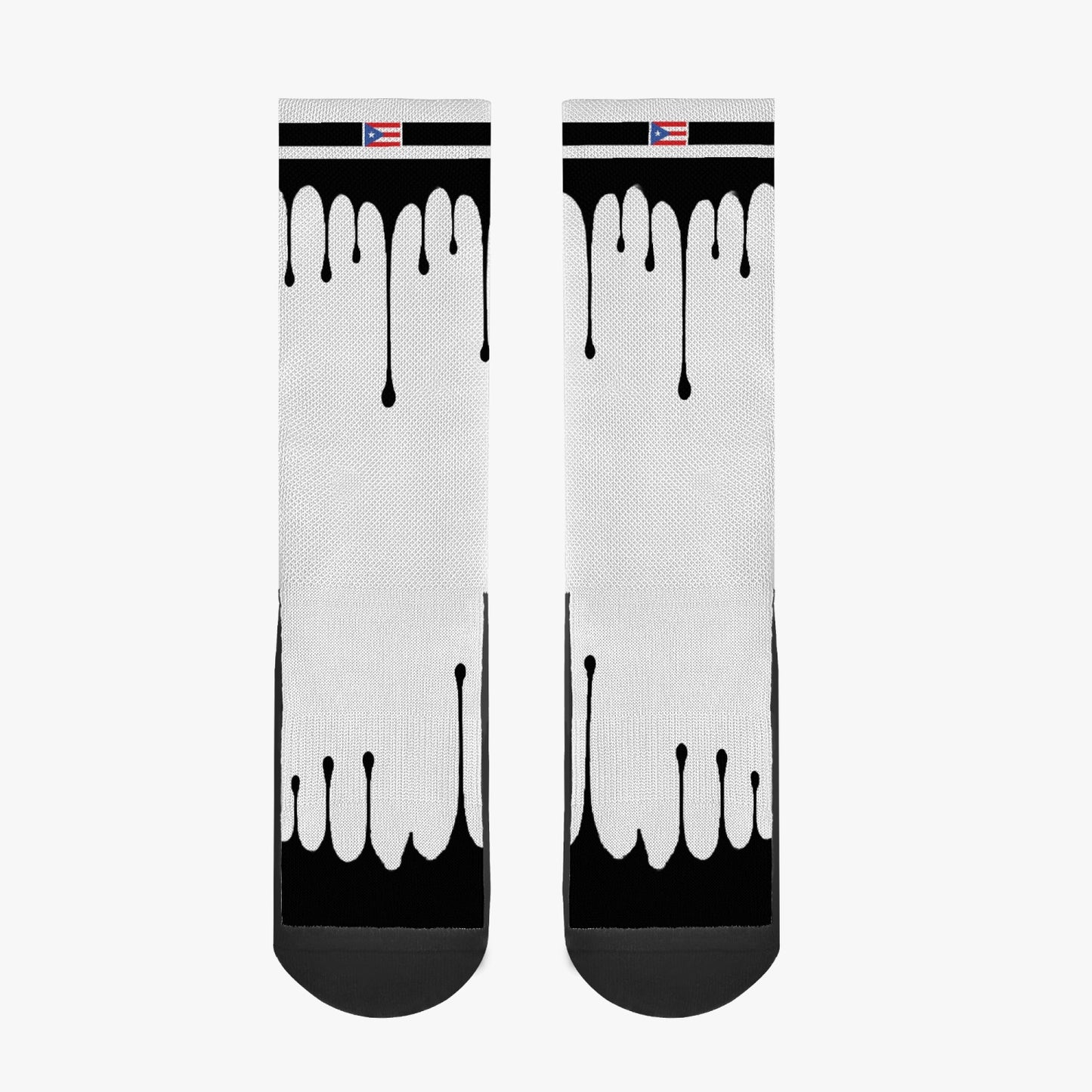 Puerto Rico Drip Sport Socks (Black Drip)