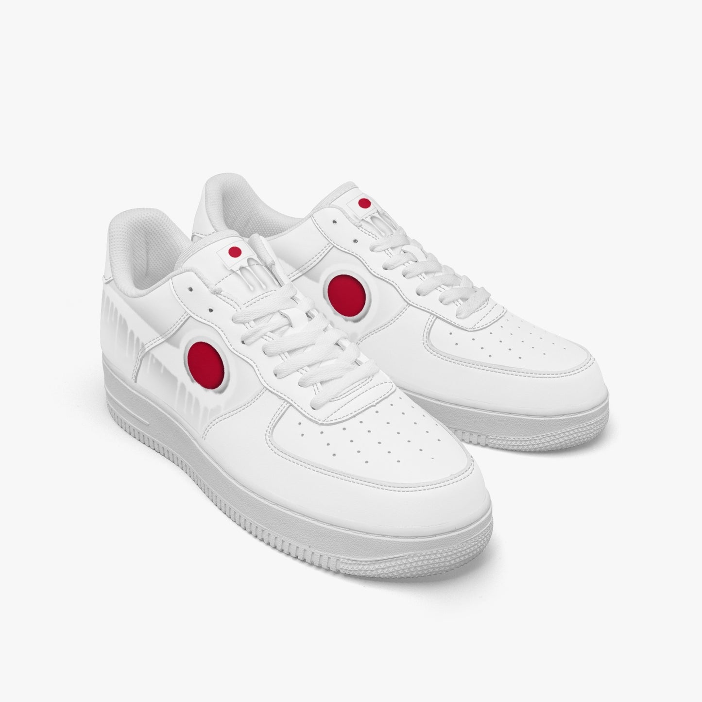 Japan White Drip R-Force 1 Low Tops (White) - Men's & Women's