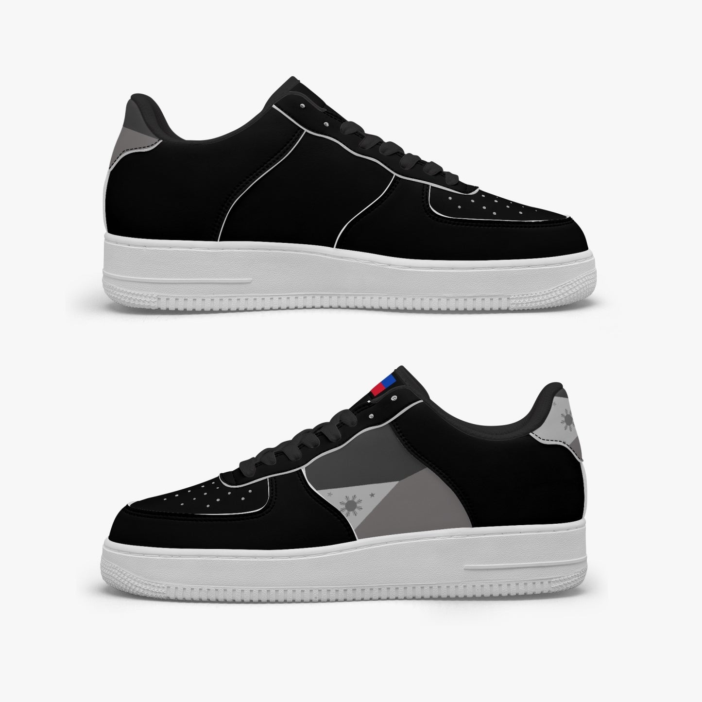 Philippines Classic R-Force 1 Low Tops (Black) - Men's & Women's