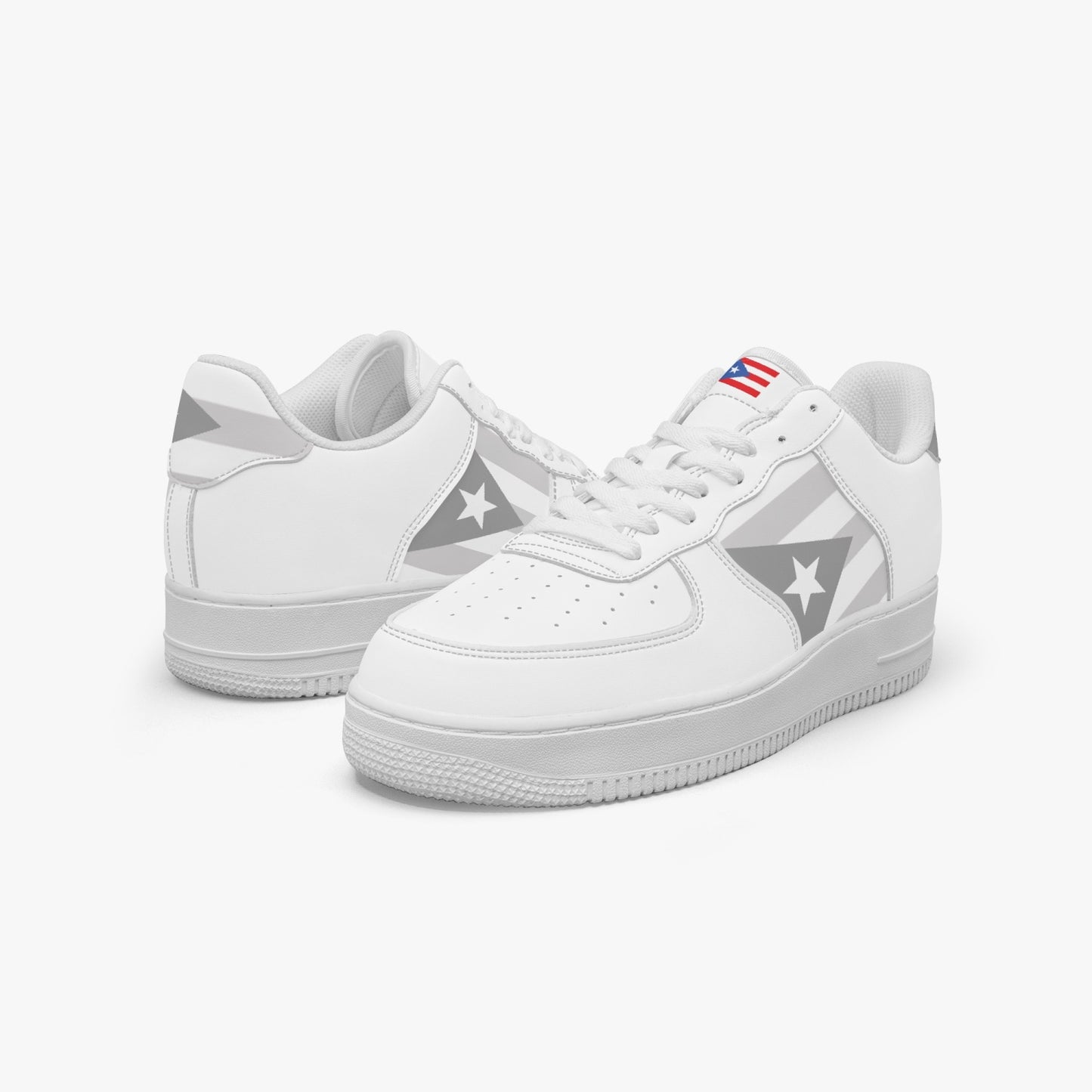 Puerto Rico Classic R-Force 1 Low Tops (White) - Men's & Women's