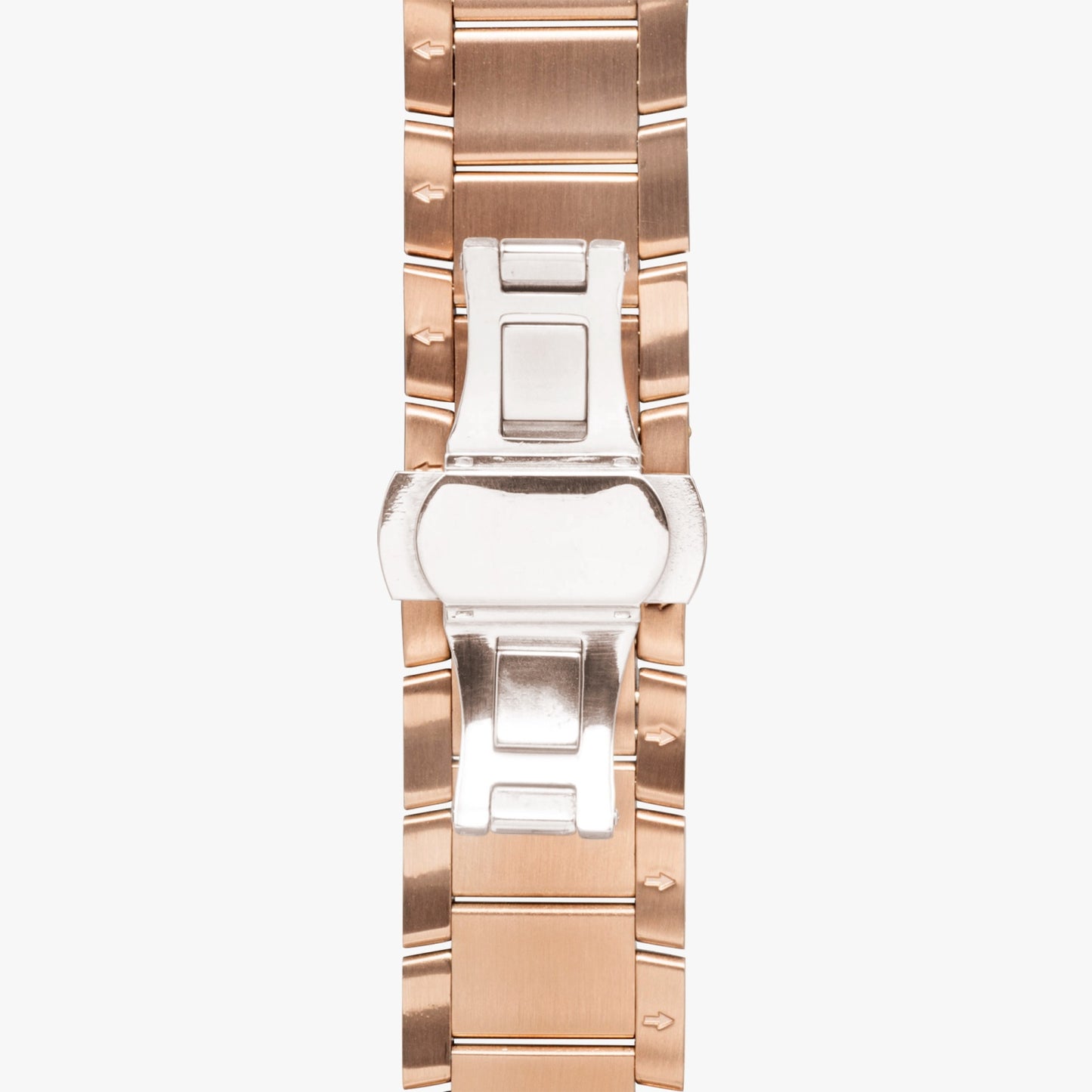 Dominican Pride Stainless Steel Luxury Men's Watch - Silver / Rose Gold / Black