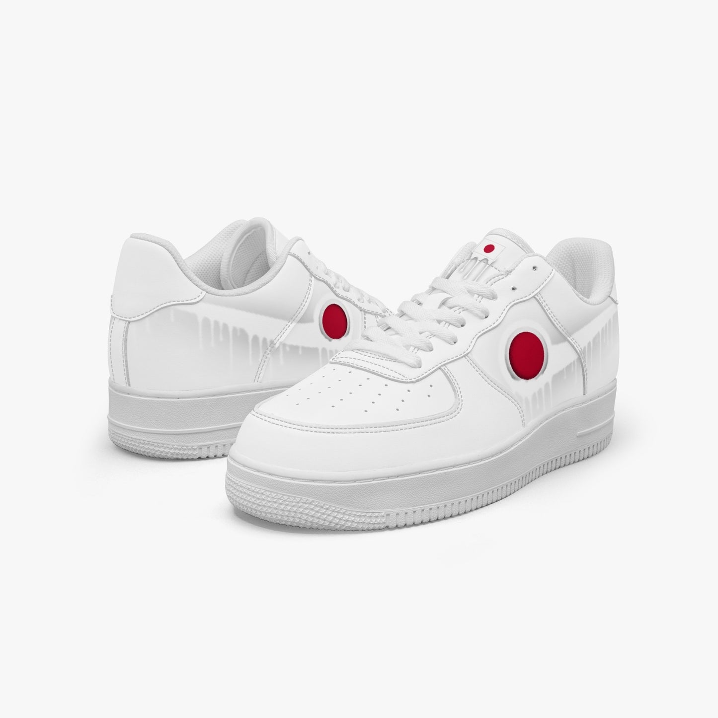 Japan White Drip R-Force 1 Low Tops (White) - Men's & Women's