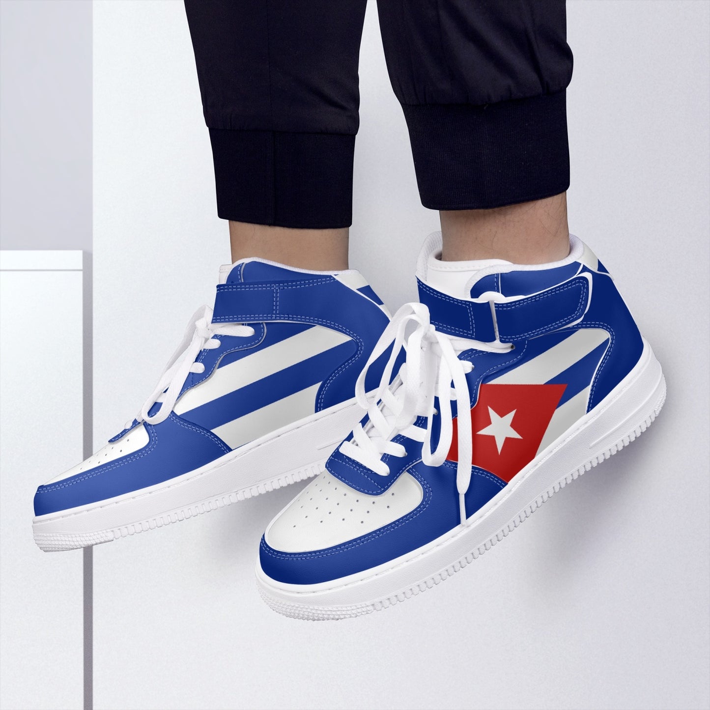 Cuba Flag R-Force 1 Mid Tops - Men's & Women's
