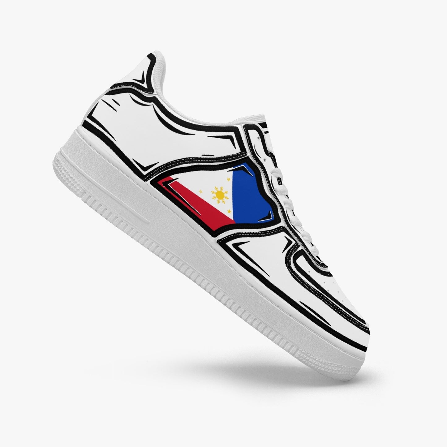 Philippines Cartoon Force 1 Low Tops (White) - Men's & Women's