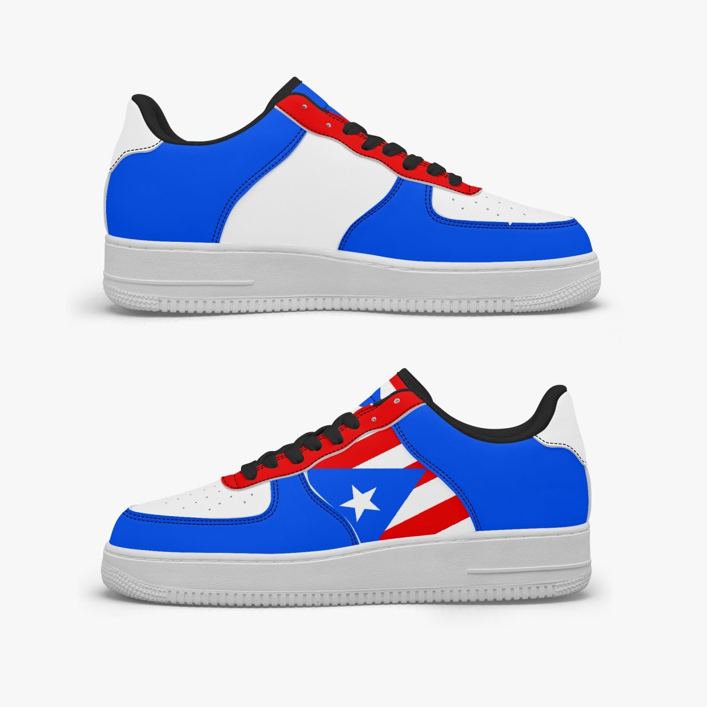 Puerto Rico Flag R-Force 1 Low Tops - Men's & Women's