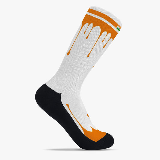 India Drip Sport Socks (Orange Drip)