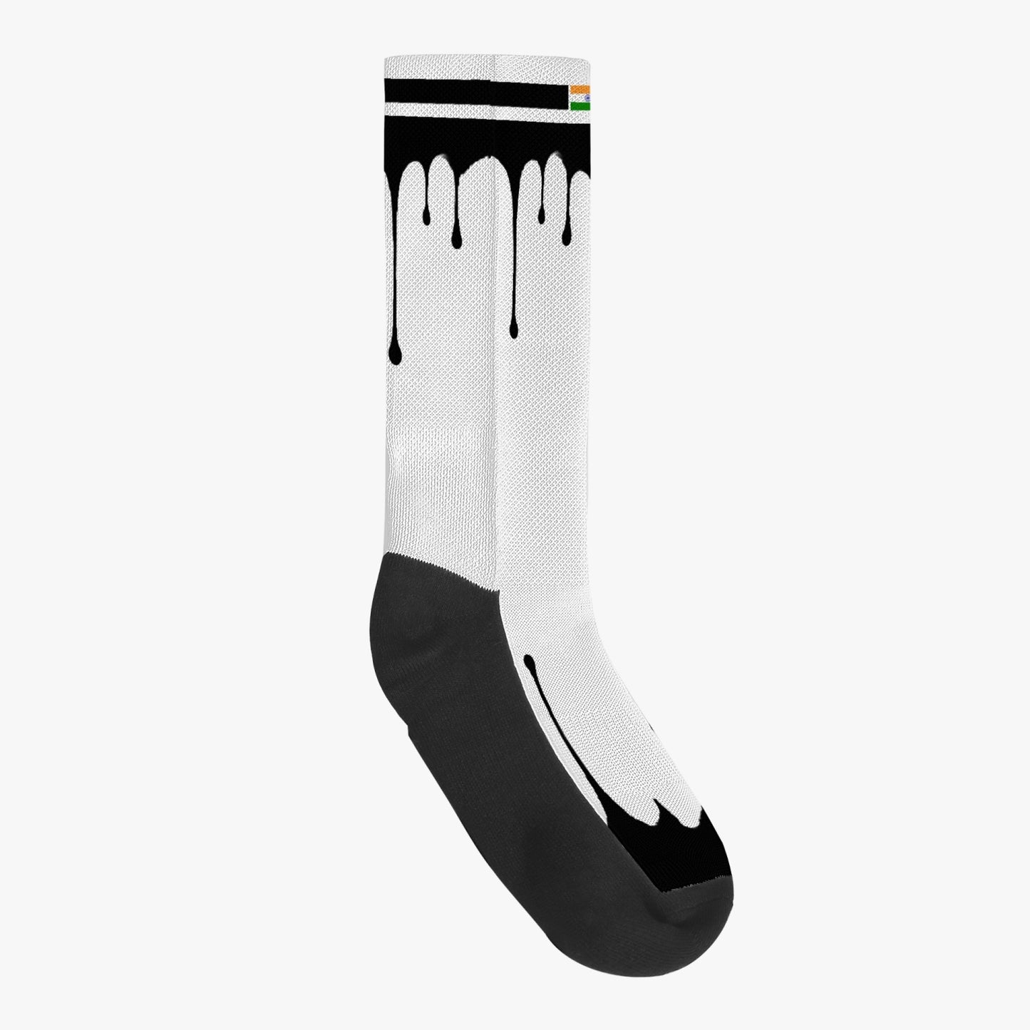 India Drip Sport Socks (Black Drip)