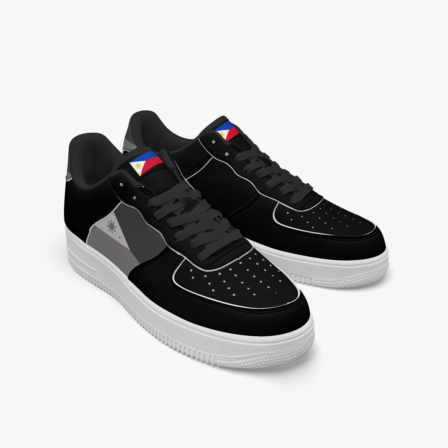 Philippines Classic R-Force 1 Low Tops (Black) - Men's & Women's