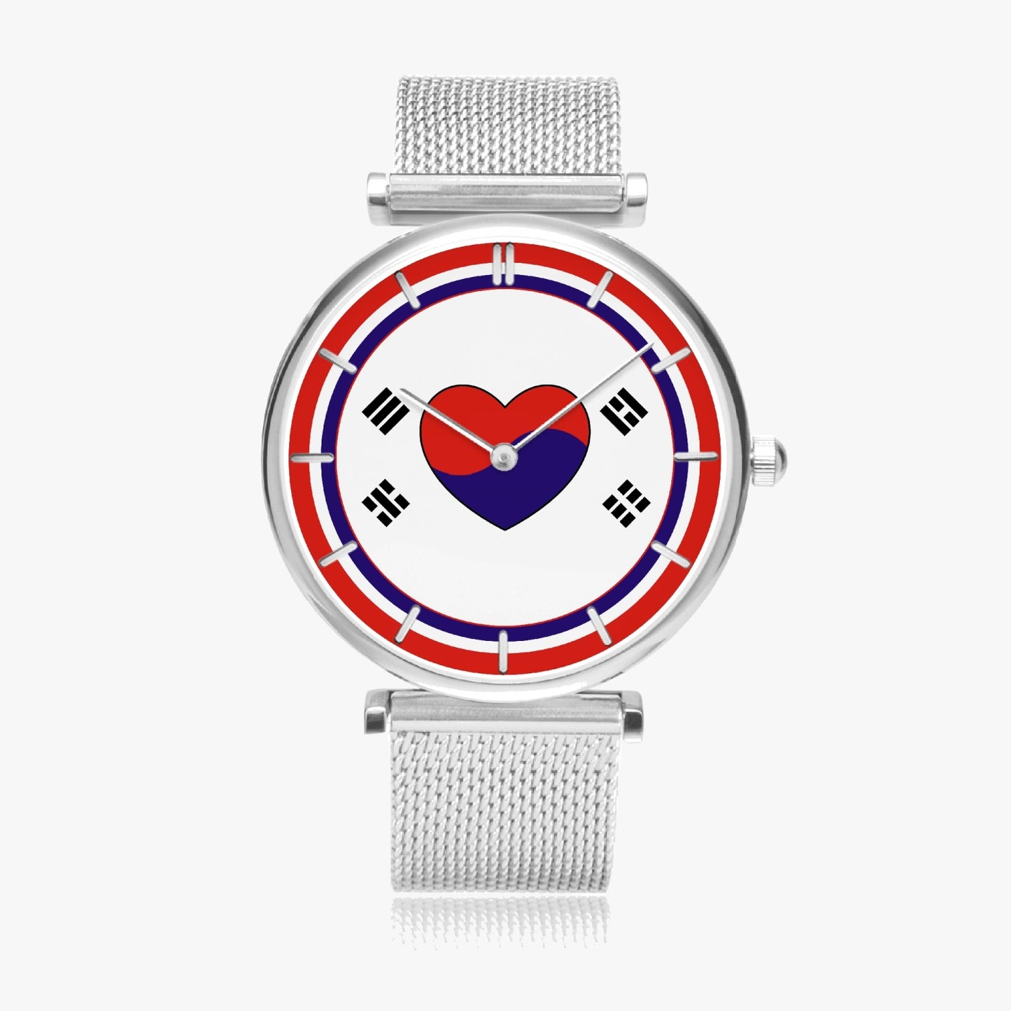South Korea Love Ultra Thin Women's Quartz Watch - Gold / Rose Gold / Silver