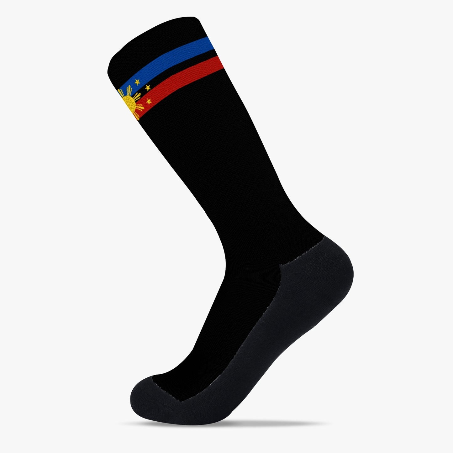 Philippines Pride Sport Socks (Black)