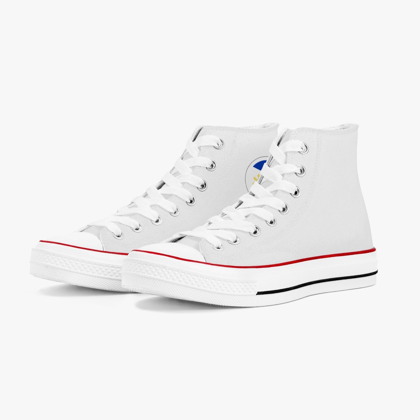 Philippines Classic Canvas High Tops (White) - Men's & Women's