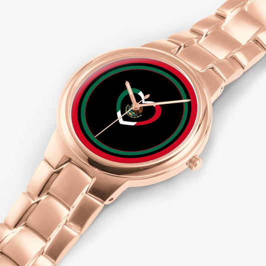 Mexico Love Stainless Steel Luxury Women's Watch - Rose Gold / Silver / Black
