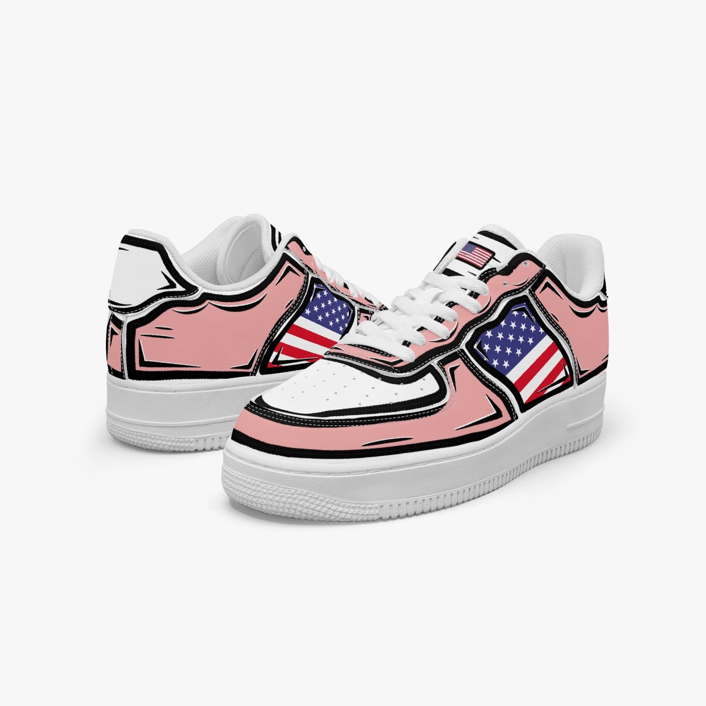 USA Cartoon Force 1 Low Tops (Pink) - Men's & Women's