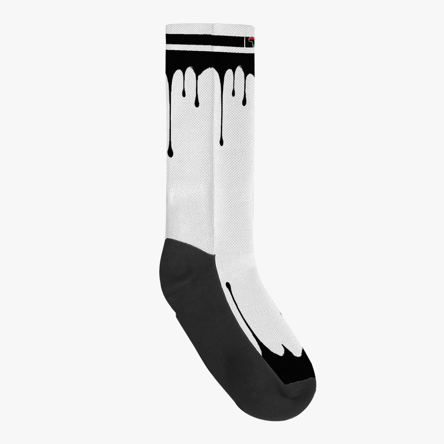 Africa Drip Sport Socks (Black Drip)