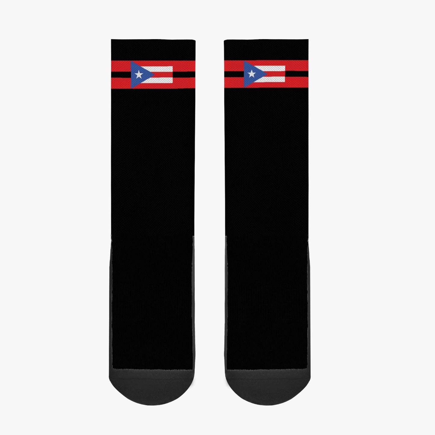 Puerto Rico Pride Sport Socks (Black)