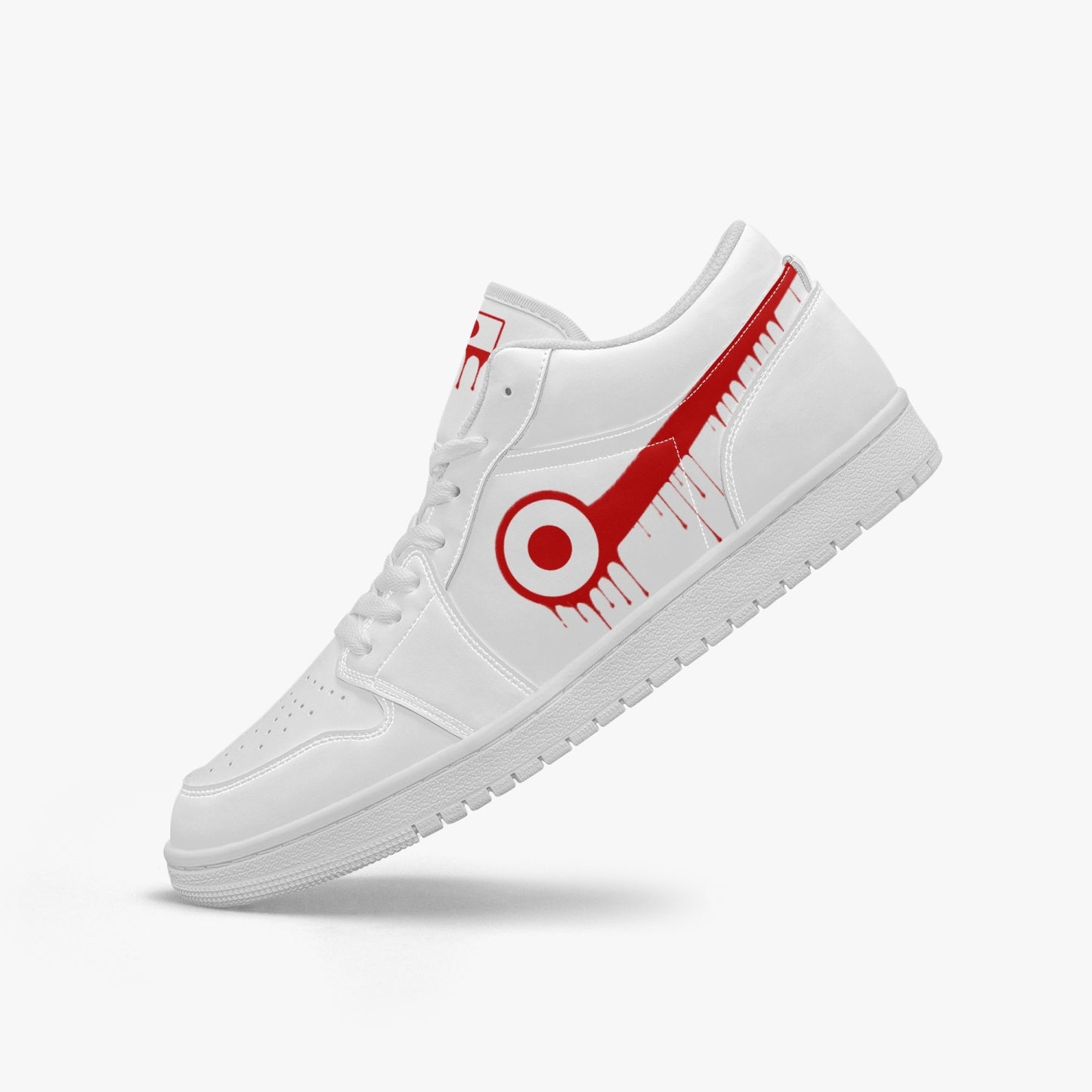 Air Japan Red Drip / White Low Tops (White Sole) - Men's & Women's