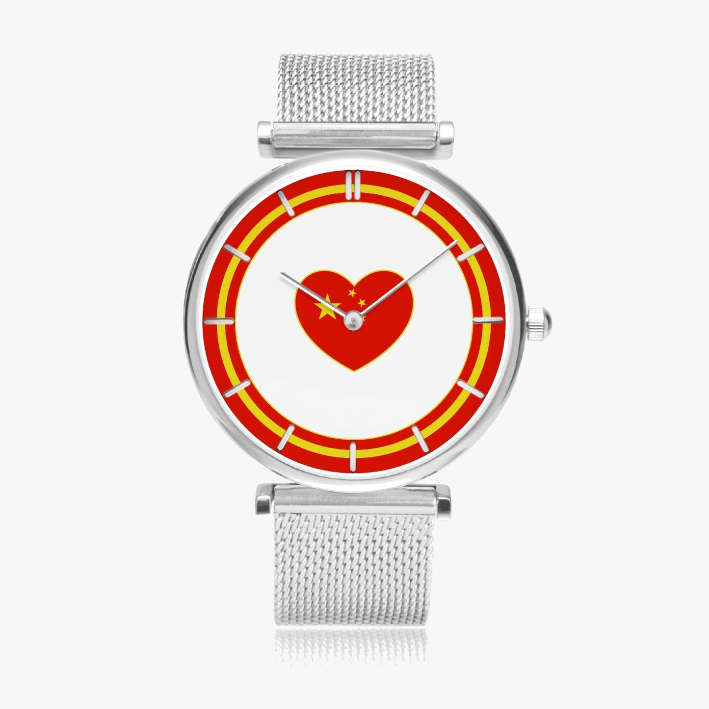 China Love Ultra Thin Women's Quartz Watch - Gold / Rose Gold / Silver