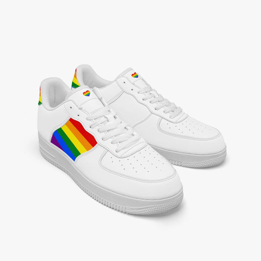 Rainbow Pride R-Force 1 Low Tops (White) - Men's & Women's