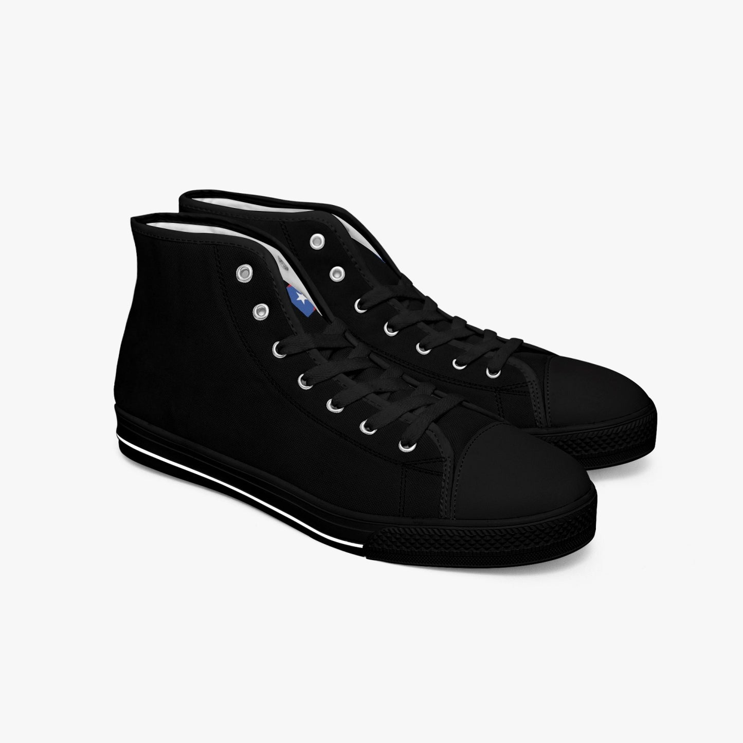 Puerto Rico Classic Canvas High Tops (Black) - Men's & Women's