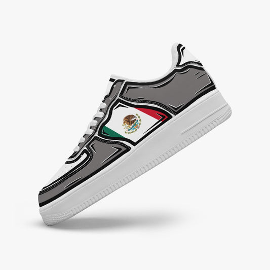 Mexico Cartoon Force 1 Low Tops (Gray) - Men's & Women's